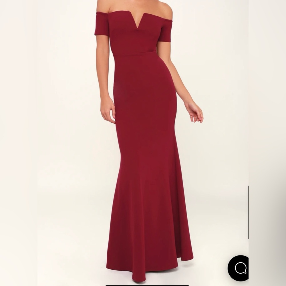 Lulu’s Lynne Burgundy Dress